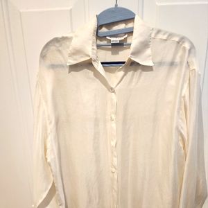 Gossamer silk blouse Ann Taylor Small